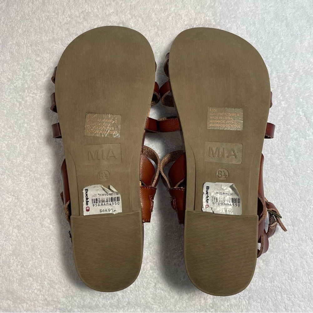 MIA Romma Sandals Cognac Brown Color - Picture 8 of 9